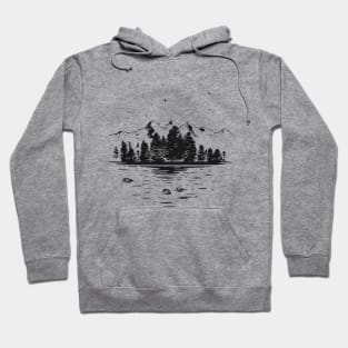 Night in the forest Hoodie